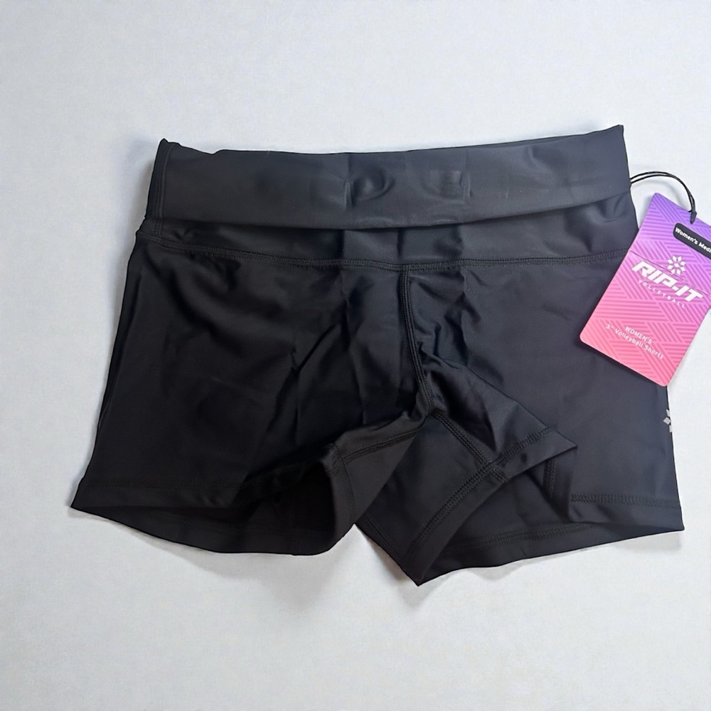 RIP-IT Revolution Women's 3" Volleyball Shorts - Size Medium - Black NWT